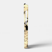 Weiß, Grau und Schwarzer Granit Case-Mate iPhone Hülle (Rückseite / Links)