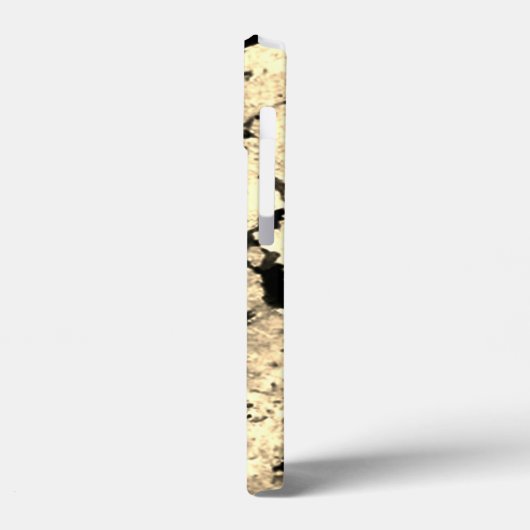 Weiß, Grau und Schwarzer Granit Case-Mate iPhone Hülle (Rückseite / Links)