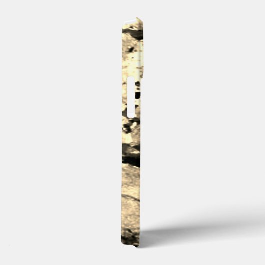 Weiß, Grau und Schwarzer Granit Case-Mate iPhone Hülle (Rückseite / Rechts)