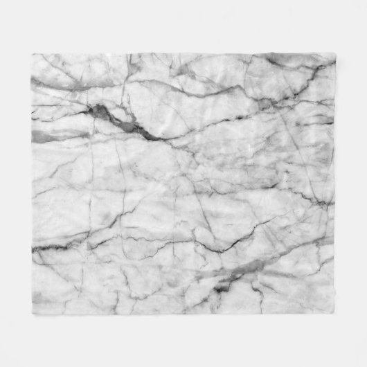 Weiß-graue Marmorstruktur Fleecedecke (Vorderseite (Horizontal))