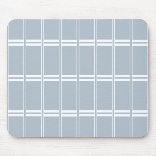 Weiß-Graumuster Mousepad (Vorne)