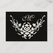 WEISS GRIFFINS MONOGRAMM rot schwarz Visitenkarte (Rückseite)