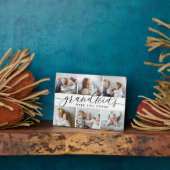 Weiß | Großkinder machen Life Grand Foto Collage Fotoplatte (Seite)