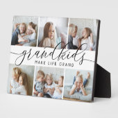 Weiß | Großkinder machen Life Grand Foto Collage Fotoplatte (Seite)