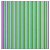 Weiß, grün, hellblau, orchid Streifen Muster Stoff (Muster)