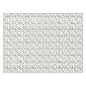 Weiß-grüne Muster Blätter elegant stilvoll Tischdecke (Vorderseite (Horizontal))