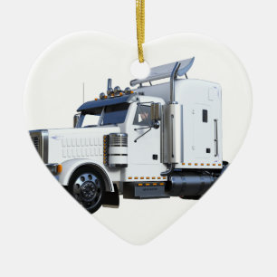 Weiß-halb Sattelzug Keramikornament