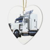 Weiß-halb Sattelzug Keramikornament (Links)