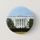 Weiß Haus vom Rasen Button (Vorderseite)