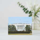 Weiß Haus vom Rasen Postkarte (Stehend Vorderseite)