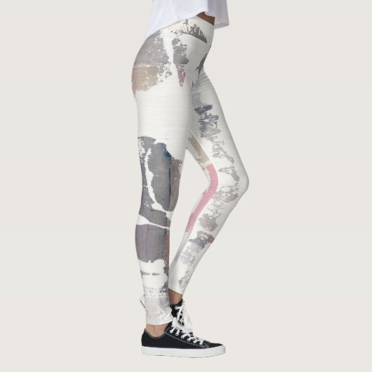 Weiß heraus erntet leggings (Rechts)