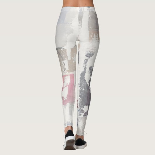 Weiß heraus erntet leggings (Rückseite)