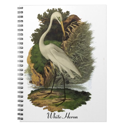 WEISS HERON 1835 NOTIZBLOCK (Vorderseite)