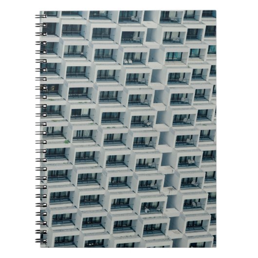 WEISS HOCHRISITES GEBÄUDE NOTIZBLOCK (Vorderseite)