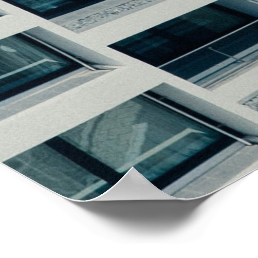 WEISS HOCHRISITES GEBÄUDE POSTER (Ecke)