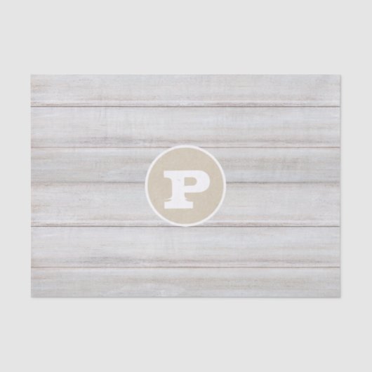 Weiß Holz Shabby Chic Bauernhof Rustikales Party Seidenpapier (Vorderseite)