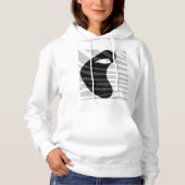 Weiß Hoodie (Vorderseite)
