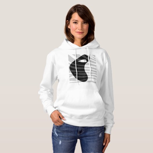 Weiß Hoodie (Vorne ganz)