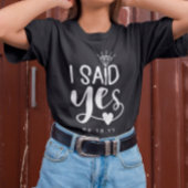 Weiß, ich sagte ja Diamond und Herzinfarkt T-Shirt