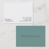 Weiß III Visitenkarte (Vorne/Hinten)