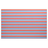 Weiß, Indigo, Rot, Light Sky Blue und Black Stoff (Fat Quarter (45,7 x 55,9 cm))