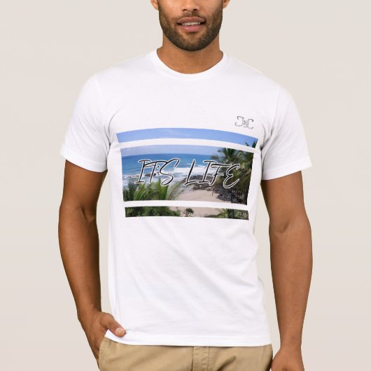 Weiß ist es Lebenstrand-T - Shirt (Vorderseite)