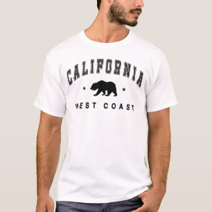 Weiß Kalifornien, Westküste - Grizzly Bär T-Shirt