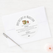 Weiß | Kennzeichnung pflanzlicher Erzeugnisse Runder Aufkleber (Umschlag)