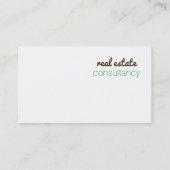 Weiß, klar, spielerisch visitenkarte (Rückseite)