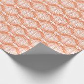 Weiß| Klassisches Pumpkettenpapier Geschenkpapier (Ecke)