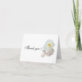 Weiß klein, 4 Zoll x 5,6 Zoll geklappt Danke Karte (Vorderseite)