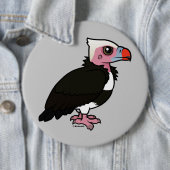 Weiß-köpfiger Geier Button (Beispiel)