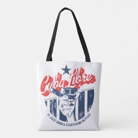 Weiß Kubas Libre Tasche (Rückseite)