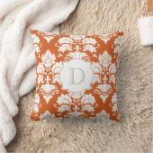 Weiß & Kürbiskissen Mit Monogramm Kissen (Decke)