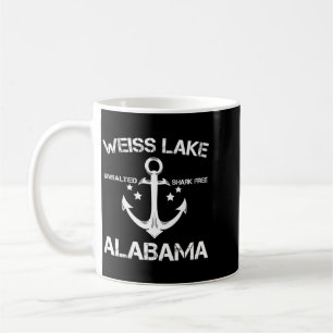 Weiss Lake Alabama Lustiges Angeln Camping Sommer Kaffeetasse