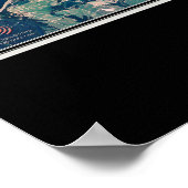 Weiss Lake Alabama Satellite Poster Karte (Ecke)