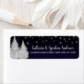 Weiß leuchtende Weihnachtslichter Glitzer Bäume Sc (Insitu)