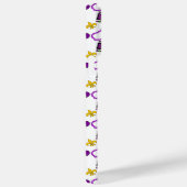 WEISS LILA GREEN YELLOW MARDI GRAS BEADS Case-Mate iPhone HÜLLE (Rückseite / Rechts)