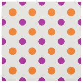 Weiß Lila Orange Punkte Muster Stoff (Muster)