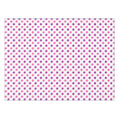 Weiß Lila Rosa Punkte Muster Tischdecke (Vorderseite (Horizontal))