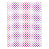Weiß Lila Rosa Punkte Muster Tischdecke (Vorderseite)