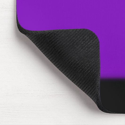 Weiß, Lila und Schwarz Ombre Mousepad (Ecke)
