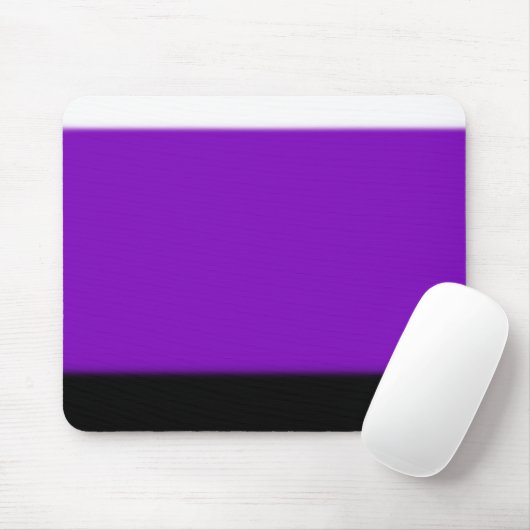Weiß, Lila und Schwarz Ombre Mousepad (Mit Mouse)