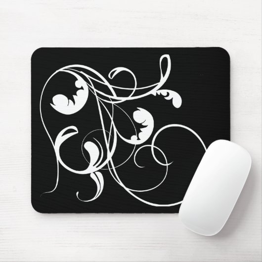 Weiß-Locken Mousepad (Mit Mouse)