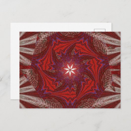 WEISS LOTUS 1 Postkarte (Vorne/Hinten)