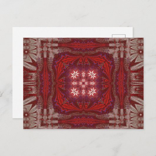 WEISS LOTUS 2 POSTKARTE (Vorne/Hinten)