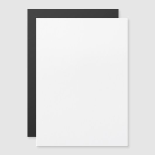 weiß magneteinladung (Vorne/Hinten)