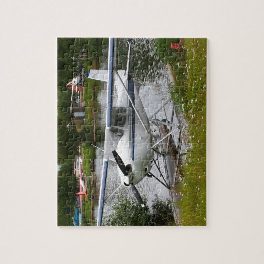 Weiß, Marineschiffe und graues Flugzeug, Alaska Puzzle (Vertikal)