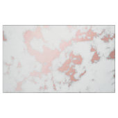 Weiß, Marmor, Rosengold, modern, Chic, schön, eleg Stoff (Fat Quarter (45,7 x 55,9 cm))