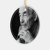 Weiß Minimalistisch im Foto des liebenden Gedächtn Keramik Ornament (Rechts)